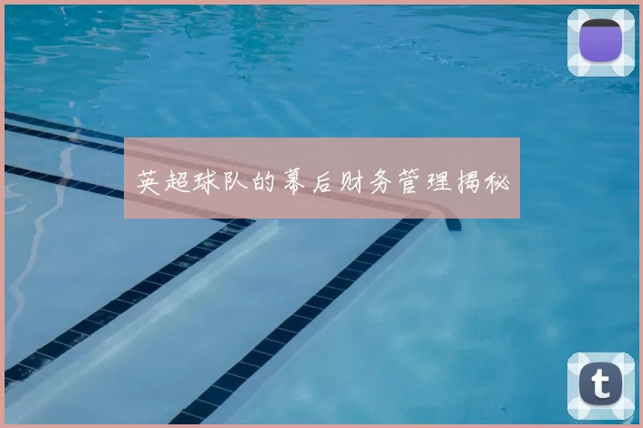 英超球队的幕后财务管理揭秘