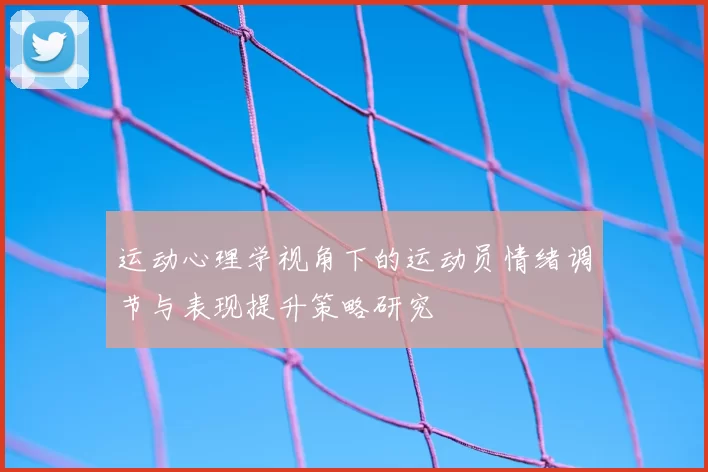 运动心理学视角下的运动员情绪调节与表现提升策略研究